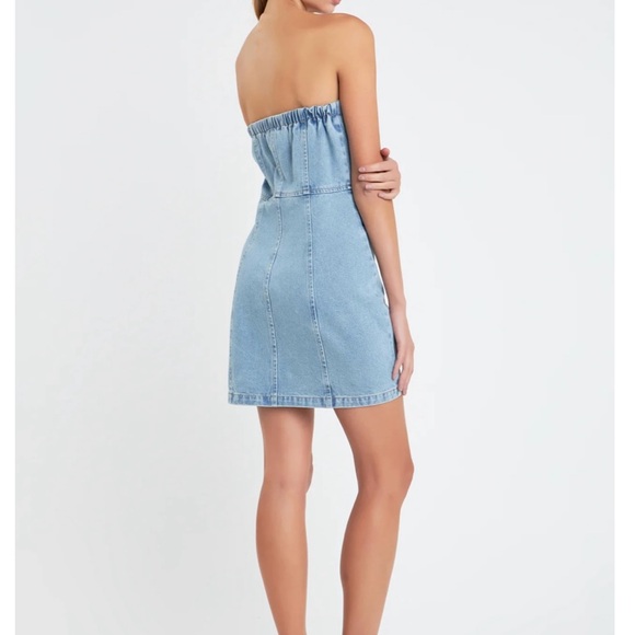 English Factory denim tube dress - Picture 4 of 6